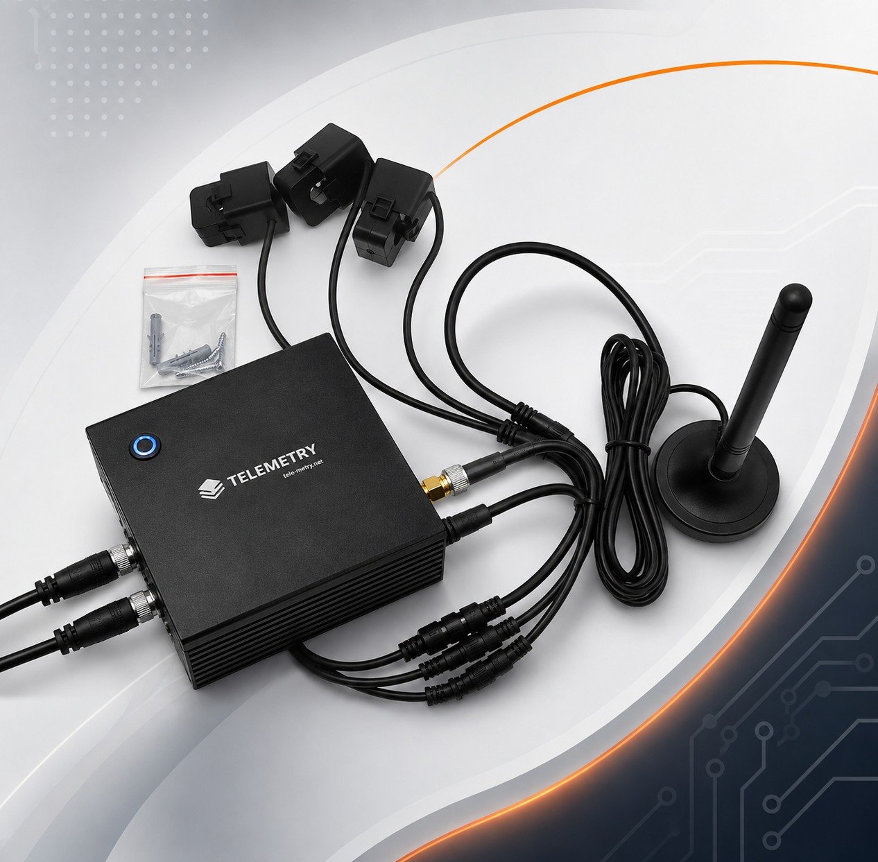 Módulo Telemetry Energy con pinzas CT y antena